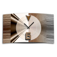 Abstrakt braun Designer Wanduhr modernes Wanduhren Design...