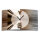Abstrakt braun Designer Wanduhr modernes Wanduhren Design leise kein ticken dixtime 3D-0327