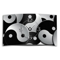 Motiv Yin Yang Designer Wanduhr modernes Wanduhren Design leise kein ticken DIXTIME 3D-0321