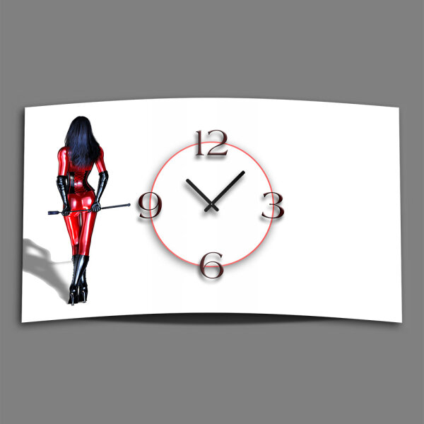Motiv Domina SM Designer Wanduhr modernes Wanduhren Design leise kein ticken DIXTIME 3D-0316