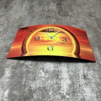 Abstrakt Sonnenuntergang Designer Wanduhr modernes Wanduhren Design leise kein ticken DIXTIME 3D-0305