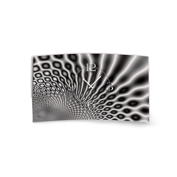 Abstrakt grau Designer Wanduhr modernes Wanduhren Design leise kein ticken DIXTIME 3D-0300