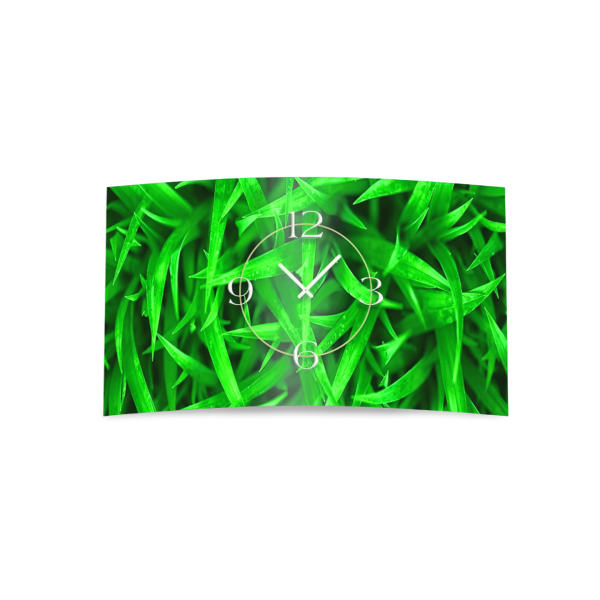Natur Grashalme Designer Wanduhr modernes Wanduhren Design leise kein ticken DIXTIME 3D-0296