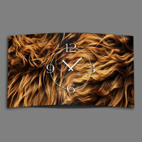Animalprint  Fell Designer Wanduhr modernes Wanduhren Design leise kein ticken DIXTIME 3D-0292