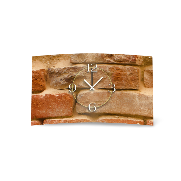 Mauer Stein  Designer Wanduhr modernes Wanduhren Design leise kein ticken DIXTIME 3D-0286