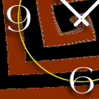 Digital Art Spirale Designer Wanduhr modernes Wanduhren Design leise kein ticken DIXTIME 3D-0278