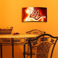 Digital orange rot Designer Wanduhr modernes Wanduhren...