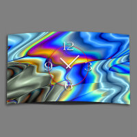 Abstrakt Farbverlauf bunt Designer Wanduhr modernes...