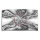 Digital Art grau abstrakt Designer Wanduhr modernes Wanduhren Design leise kein ticken DIXTIME 3D-0262