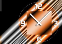 4327 Dixtime Designer Wanduhr, Wanduhren, Moderne Wohnraumuhr