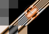 4327 Dixtime Designer Wanduhr, Wanduhren, Moderne Wohnraumuhr