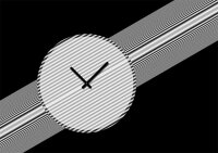 4174 Dixtime Designer Wanduhr, Wanduhren, Moderne Wohnraumuhr