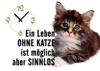 6158 Dixtime Designer Wanduhr, Wanduhren, Moderne Wohnraumuhr