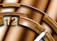 6149 Dixtime Designer Wanduhr, Wanduhren, Moderne Wohnraumuhr