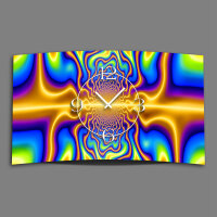 Psychodelic Techno Designer Wanduhr modernes Wanduhren...