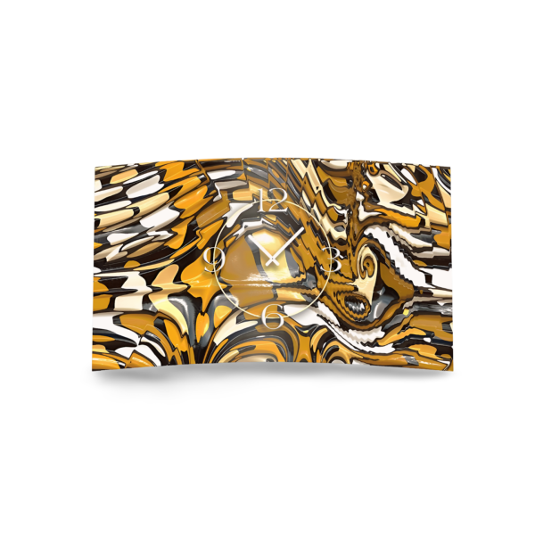 Abstrakt Schlange Designer Wanduhr modernes Wanduhren Design leise kein ticken  dixtime 3D-0240