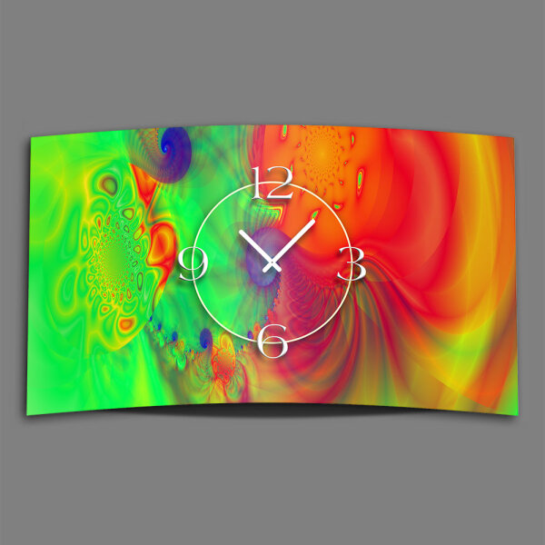 Psychodelic Farbverlauf Designer Wanduhr modernes Wanduhren Design leise kein ticken dixtime 3D-0239