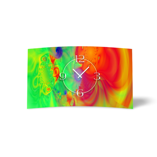 Psychodelic Farbverlauf Designer Wanduhr modernes Wanduhren Design leise kein ticken dixtime 3D-0239