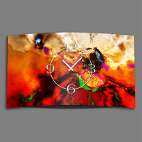 Abstrakt Farbflash Designer Wanduhr modernes Wanduhren...