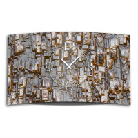 Gestein Designer Wanduhr modernes Wanduhren Design leise kein ticken dixtime 3D-0216