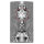 Psychedelic silbergrau Designer Wanduhr modernes Wanduhren Design leise kein ticken dixtime 3D-0214