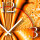 Psychedelic orange  Designer Wanduhr modernes Wanduhren Design leise kein ticken dixtime 3D-0212