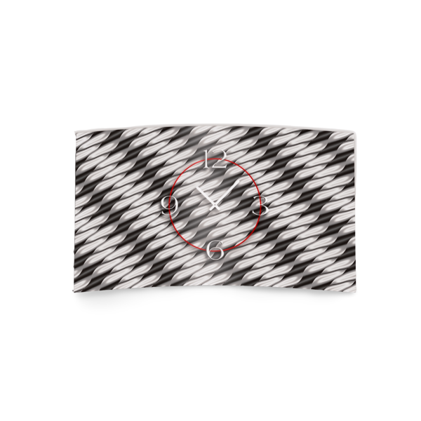 Abstrakt grau Designer Wanduhr modernes Wanduhren Design leise kein ticken dixtime 3D-0203