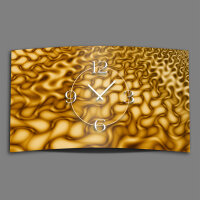 Psychodelic bernsteinfarben Designer Wanduhr modernes Wanduhren Design leise kein ticken dixtime 3D-0196