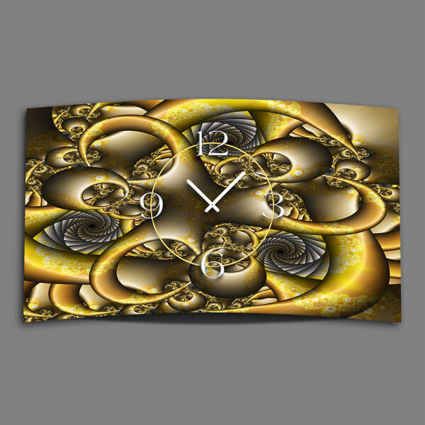 Abstrakt Fraktal Designer Wanduhr modernes Wanduhren Design leise kein ticken dixtime 3D-0189