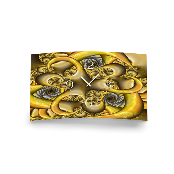 Abstrakt Fraktal Designer Wanduhr modernes Wanduhren Design leise kein ticken dixtime 3D-0189