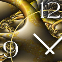 Abstrakt Fraktal Designer Wanduhr modernes Wanduhren Design leise kein ticken dixtime 3D-0189