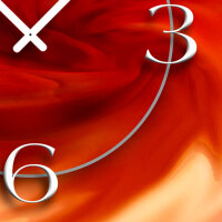 Abstrakt Strudel rot Designer Wanduhr modernes Wanduhren Design leise kein ticken dixtime 3D-0180
