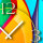 Regenbogenbaum Designer Wanduhr modernes Wanduhren Design leise kein ticken dixtime 3D-0174