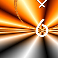 Wanduhr XXL 3D Optik Dixtime abstrakt orange grau 50x70 cm leises Uhrwerk GR-012