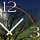 Vollmond Wald Designer Wanduhr modernes Wanduhren Design leise kein ticken dixtime 3D-0159