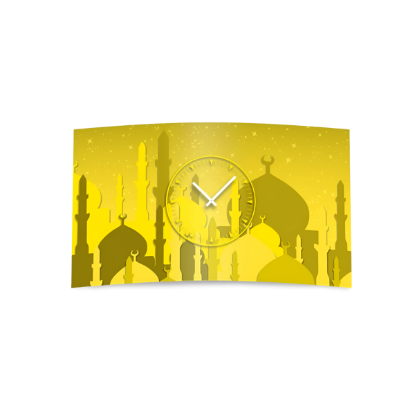 1001 Nacht Minarett Designer Wanduhr modernes Wanduhren Design leise kein ticken dixtime 3D-0157