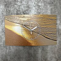 Goldstrand Designer Wanduhr modernes Wanduhren Design leise kein ticken dixtime 3D-0147