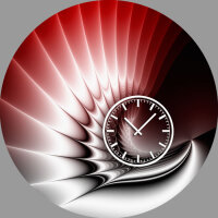 5073 Dixtime Designer Wanduhr, Wanduhren, Moderne...