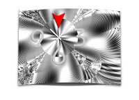 Wanduhr XXL 3D Optik Dixtime abstrakt weiß schwarz...
