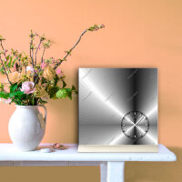 Tischuhr 30cmx30cm inkl. Alu-Ständer -edles Design...