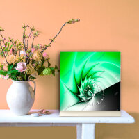 Tischuhr 30cmx30cm inkl. Alu-Ständer -edles Design...