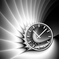 3448 Dixtime Designer Wanduhr, Wanduhren, Moderne...