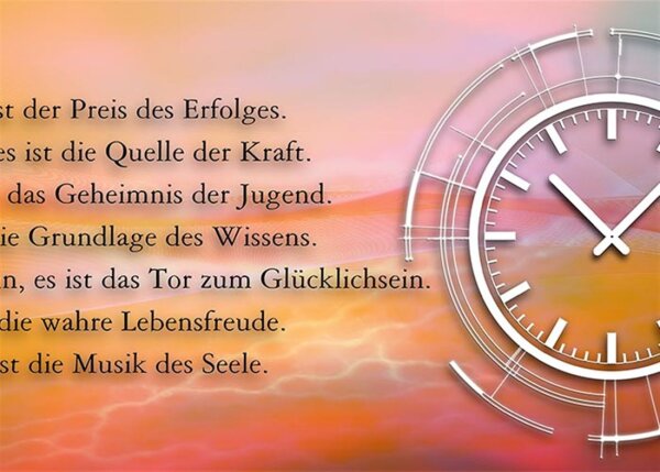 3818  Dixtime Designer Wanduhr, Wanduhren, Bürouhr, Wohnraumuhr