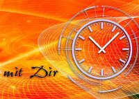 3807  Dixtime Designer Wanduhr, Wanduhren, Bürouhr, Wohnraumuhr
