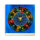 Tischuhr 30cmx30cm inkl. Alu-Ständer -modernes Design Astro Sternzeichen Zodiac geräuschloses Quarzuhrwerk -Wanduhr-Standuhr TU4243 DIXTIME