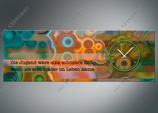 3804  Dixtime Designer Wanduhr, Wanduhren, Bürouhr, Wohnraumuhr