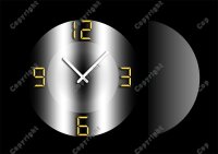 4304 Dixtime Designer Wanduhr, Wanduhren, Moderne Bürouhr