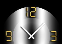 4304 Dixtime Designer Wanduhr, Wanduhren, Moderne Bürouhr