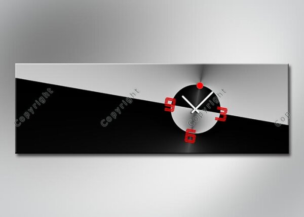 4280 Dixtime Designer Wanduhr, Wanduhren, Moderne Wohnraumuhr