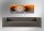 4167 "CROSSING TIME" Dixtime Moderne Designer Wanduhr, Wanduhren, zeitloses Design,  edle Bürouhr, orange grau